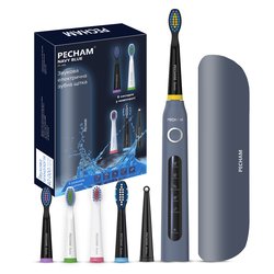 Звукова електрична зубна щітка PECHAM Navy Blue Travel PC-083