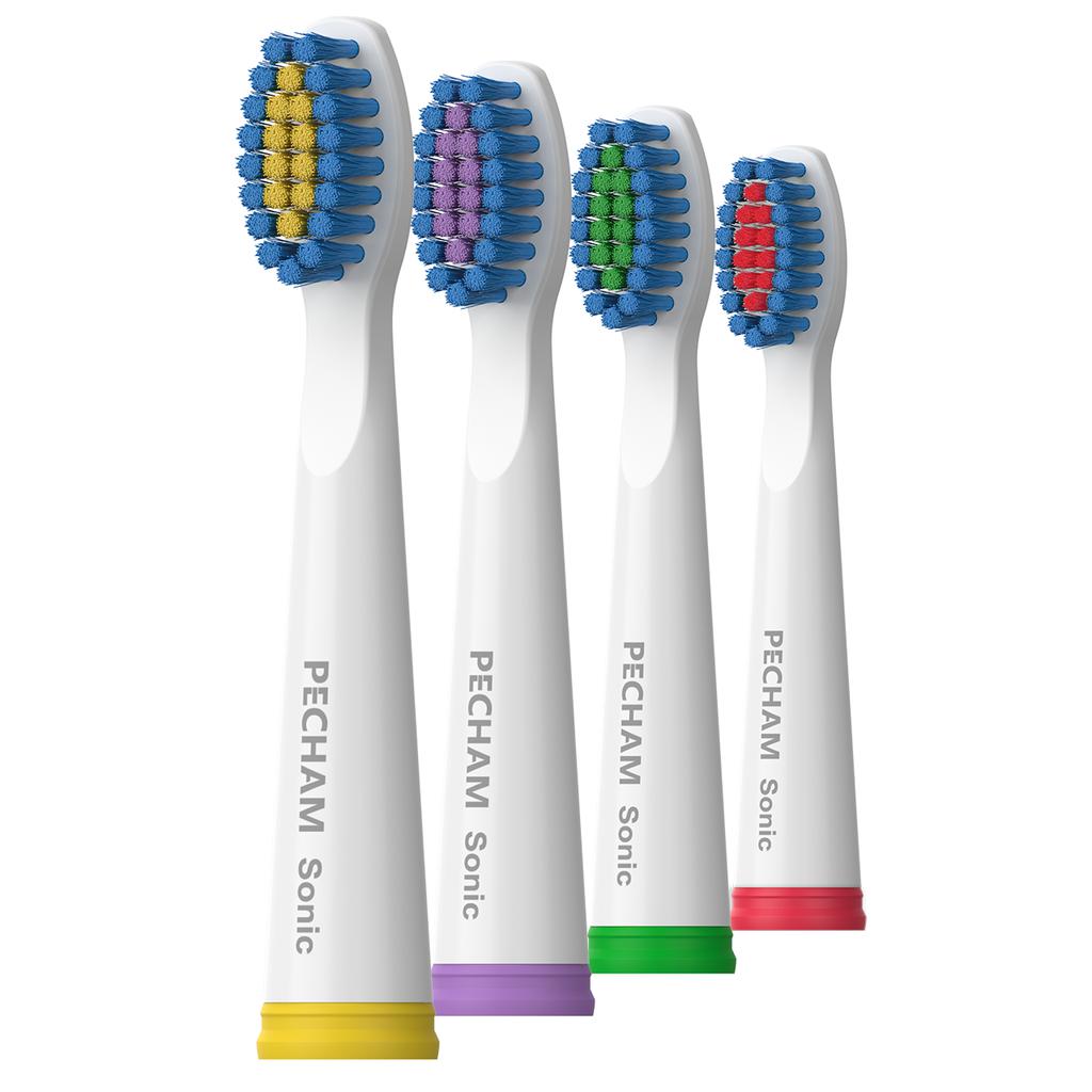 Насадки середньої жорсткості до електричної зубної щітки PECHAM White Travel