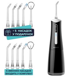 Іригатор Pecham travel black PC-5240 + річний запас насадок