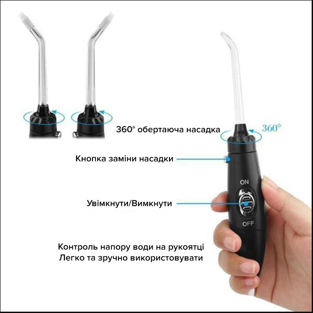 Іригатор PECHAM Professional Black Edition  + річний запас насадок